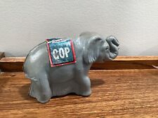 Vintage  GOP Republican Elephant Bank. Plastic picture