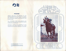 1980s PRINCESS CRUISES vintage horse racing program A NIGHT AT THE RACES Winners picture