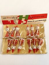 Vintage Howard Holt Santa Sticks Spun Cotton Christmas Made In Japan picture