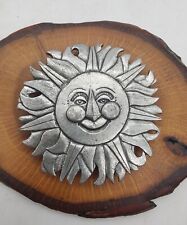 Vintage Pewter Magnet- Happy Sun Signed/ H.M. 1991 picture