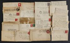 1919-20s antique HANDWRITTEN LETTERS west grove pa HAINES FAMILY jackson mi nyc picture