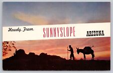 Postcard - Howdy from Sunnyslope, Arizona - Prospector - 1960s, Unposted (M6r) picture