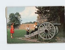 Postcard Cannon Interior View of Old Fort Frederick Maryland USA picture