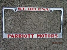 Pontiac CAR DEALER St. Helena Ca LICENSE PLATE FRAME Napa Valley WINE COUNTRY picture