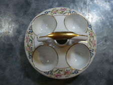 Antique NORITAKE M Japan Porcelain Egg Warmer Coddler Pink Floral Gold Trim picture
