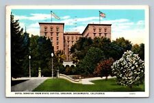 Hotel Senator From State Capitol Grounds Sacramento California CA Postcard picture