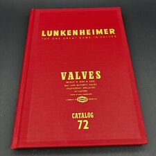 VINTAGE LUNKENHEIMER VALVE CATALOG 72, 1971, WHISTLES, BRONZE, IRON, STEEL BOOK picture