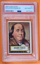 1952 TOPPS LOOK 'N SEE #21 BENJAMIN FRANKLIN PSA AUTHENTIC  picture