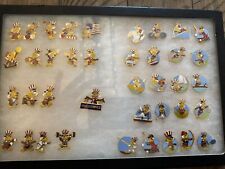 Vintage 1984 Sam The Eagle Olympic Pin Set Of 39 picture