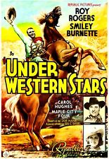 UNDER WESTERN STARS *2X3 FRIDGE MAGNET* MOVIE POSTER HOLLYWOOD FILM ROY ROGERS picture