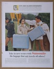 1957 SAMSONITE LUGGAGE Magazine AD ~ SHAKESPEAREAN FESTIVAL, Stratford ON picture