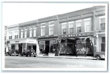 c1940's Street Bray's Barber Shop Billiards View Elk Rapids MI RPPC Posted Photo picture