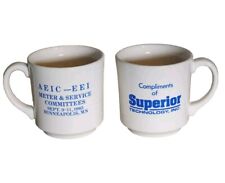 Vintage Coffee Mugs 1980s Business Superior Technology Minneapolis Lot Of 2 picture
