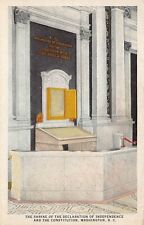 Washington DC Declaration of Independence Shrine Capitol Patriot Vtg Postcard S1 picture