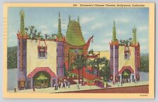 Postcard California Hollywood Grauman's Chinese Theatre Vintage picture