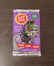 1992 Zap Pax Video Game Premiere Unopened Sealed Pack (1) Trading Cards 8 cards picture