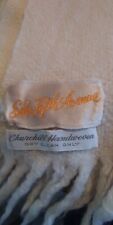 Vintage Hand Woven Off-white  Saks Fifth Avenue Wool Wrap/Throw/Lap Robe picture