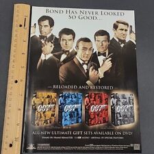 2006 Print Ad 007 James Bond DVD Promo Page With 5 Different Bond Actors picture