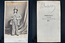Reutlinger, Paris, Charles Blondelet, Acrobat Vintage cdv Albumen Print. picture