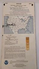 Denver Sectional Aeronautical Chart 1983 Map Wall Hanging Retro Art Pilots picture