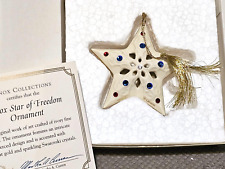 Lenox Star Of Freedom Ornament With Swarovski Crystals In Original Box & COA picture