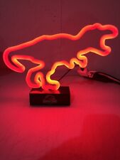 Official Jurassic Park Neon Red Sign Light Lamp LED T-Rex Dinosaur Ukonic 16559 picture