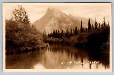RPPC Mt Mountain Rundle Banff PostCard  - C11 picture