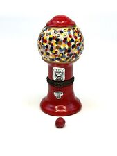Porcelain Hinged Trinket Box Gum Ball Machine With Red Gum-ball Trinket picture