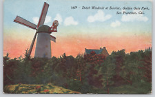 San Francisco California Golden Gate Park Dutch Windmill Divided Back Postcard picture