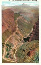 Phoenix Arizona AZ, 1927 Fish Creek, Grade Apache Trail, Vintage Postcard picture