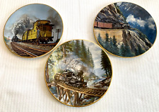 3 Theodore (Ted) Xaras Train Collector Plates - 