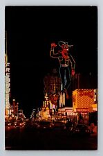 Las Vegas NV-Nevada, Casino Center, Fremont Street, Antique Vintage Postcard picture