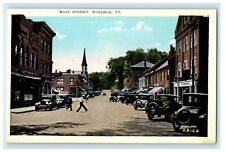 c1920's The View Of Main Street Cars Windsor Vermont VT Vintage Postcard   picture