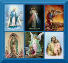 5 x 7 Print Catholic ART Picture Poster Photo Christian w/Prayer on Backside 5x7 picture
