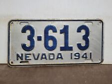 NICE 1941 Nevada FOUR DIGIT  License Plate Tag picture