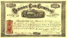 Hudson Car Co. - Railroad Cars - Hoboken, New Jersey Stock Certificate - Railroa picture