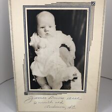 Baby Antique Photo VTG Early 1900s Portrait James Lewis Bell Anderson SC picture