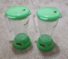 Two Jimmy Buffett Margaritaville Booze In The Blender Green Plastic 16oz Cups, 2 picture
