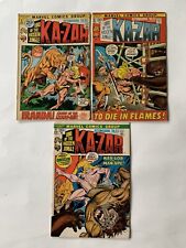 Astonishing Tales Lord of the Hidden Jungle Ka-Zar 9, 10, 11 Marvel 1975 VG/F picture