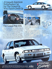 1990 Pontiac Grand Prix STE Original Magazine Advertisement Small Poster picture
