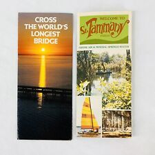 Vintage 1970's Souvenir New Orleans Travel Brochure Lot St Tammany Parish  picture