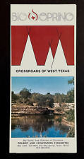 1980 Big Spring West Texas Tourist Recreation Museum TX Vintage Travel Brochure picture