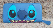 Disney Loungefly Stitch Faces Double Sided Zip Wallet picture