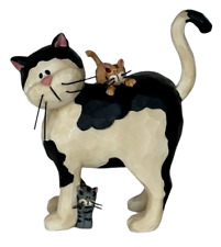Suzi Skoglund Whimsical Cat with Two Kittens Figurine picture