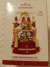 Hallmark Keepsake 2014 Where Dreams Become Toys Ornament With Sound/Light Magic picture