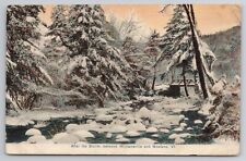 1910 Postcard After The Storm Between Williamsville & Newfane Vermont VT Snow picture
