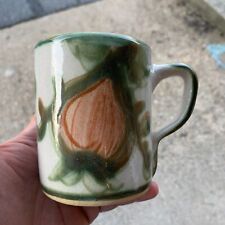 Vintage JOHN B TAYLOR Ceramics Louisville, KY Onion Painted Coffee Mug  picture