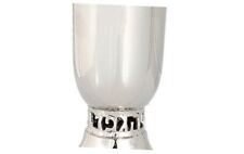 Zion Judaica Rosh Hashanah Footed Kiddush Cup Carved Out 1 Count (Pack of 1) picture
