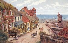 Mars Hill Lynmouth England Art Painting UNP Postcard picture