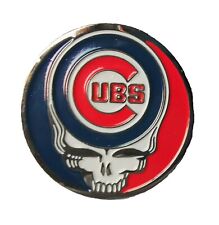 Grateful Dead, Chicago Cubs, Metal Lapel / Hat Pin, Steal Your Face, 1